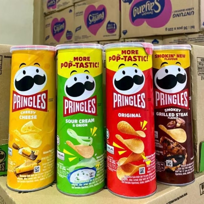 

(1 DUS) PRINGLES POTATO CHIPS 102 GR ISI 12 PCS