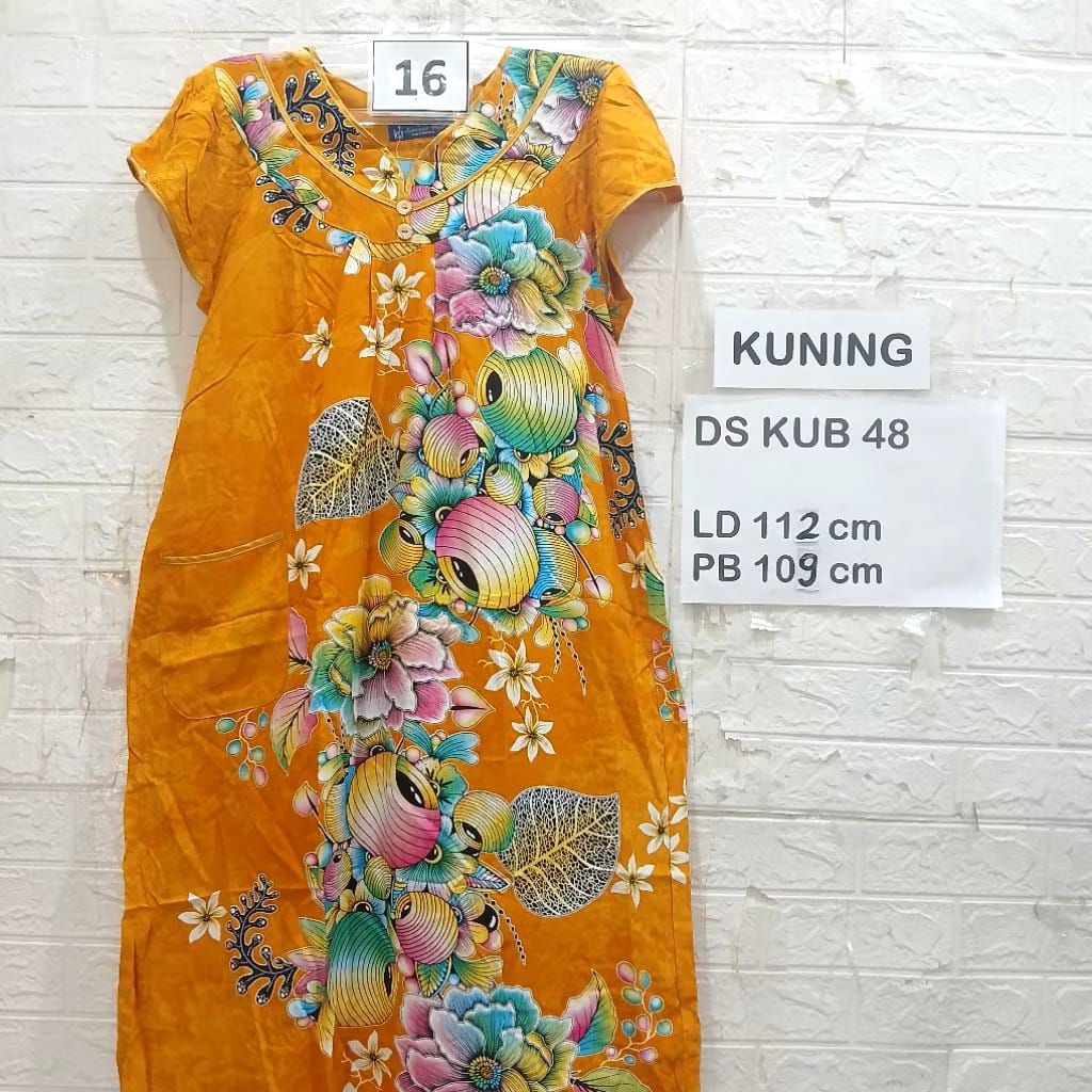 Daster Kencana Ungu Asli Original Label Biru Panjang Lengan Pendek Murah Terbaru Kekinian Ecer Grosi