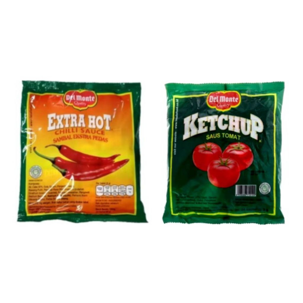 

Delmonte Extra Hot Sachet | Delmonte Tomat Sachet | 24 × 8g