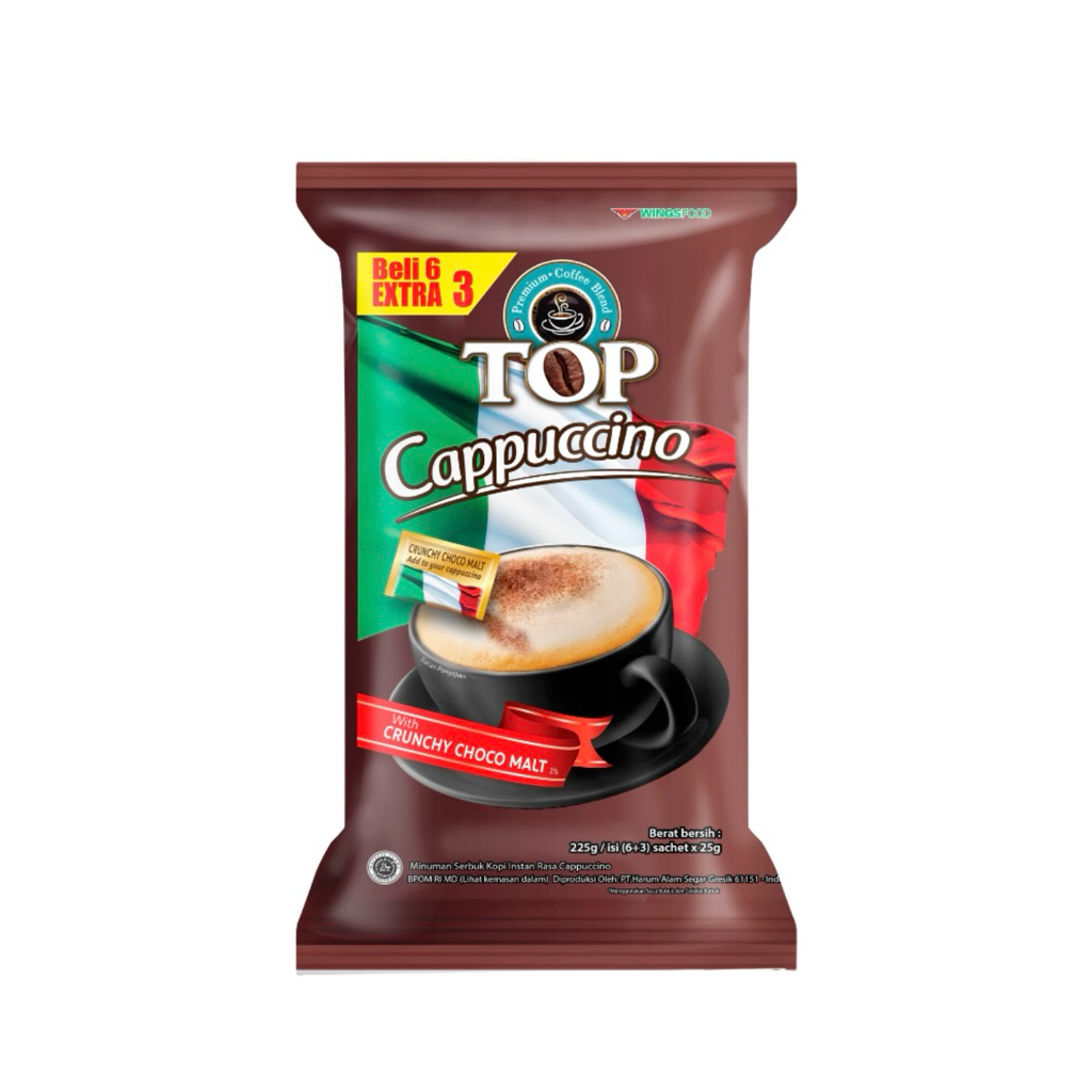 

TOP COFFEE KOPI CAPPUCINO SACHET 6 + 3 x 25g