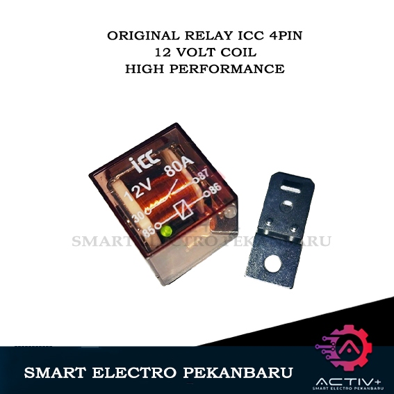 ORIGINAL RELAY 12VOLT 4KAKI 80A RILAY Kaki 4 Transparan 12 Volt 12V 80A 40A LAMPU KLAKSON RELAI RILA