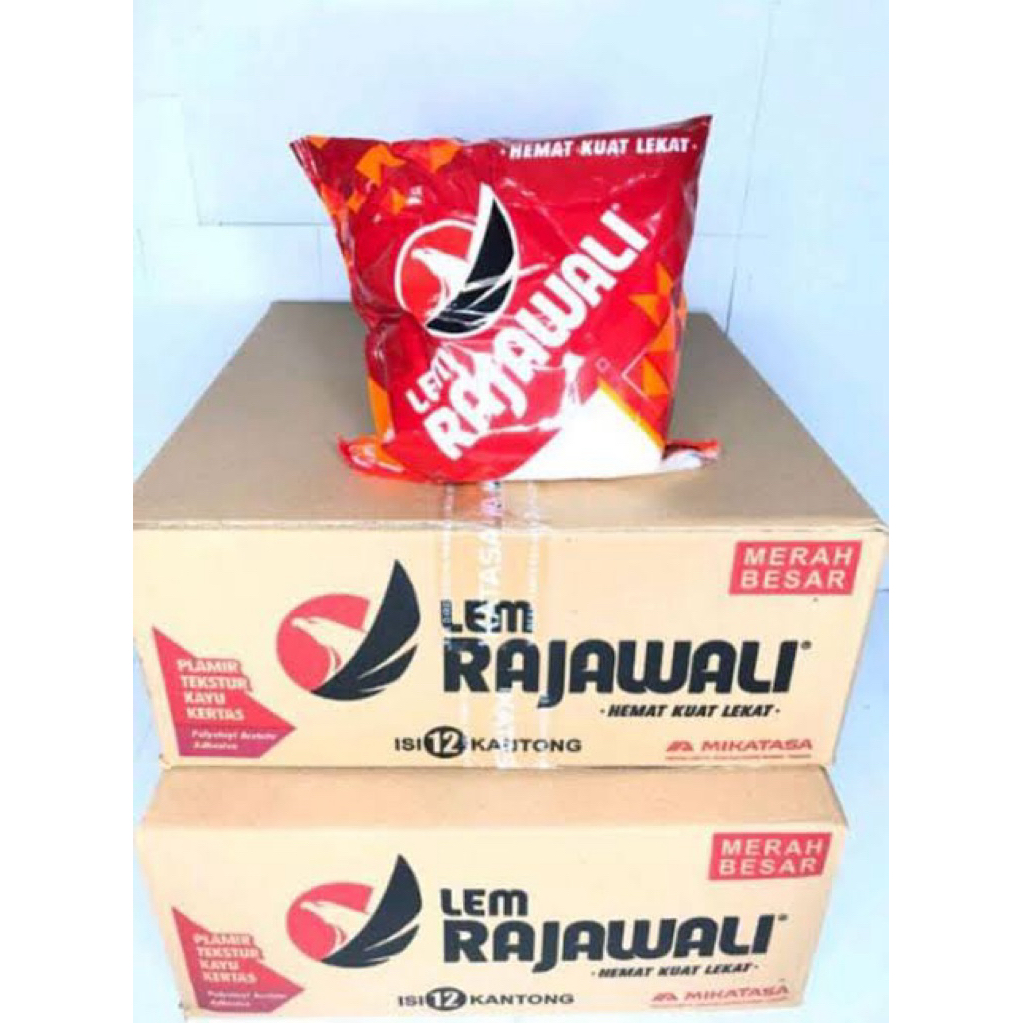 

12 PCS LEM RAJAWALI / LEM PUTIH / LEM PVAC / LEM KERTAS RAJAWALI