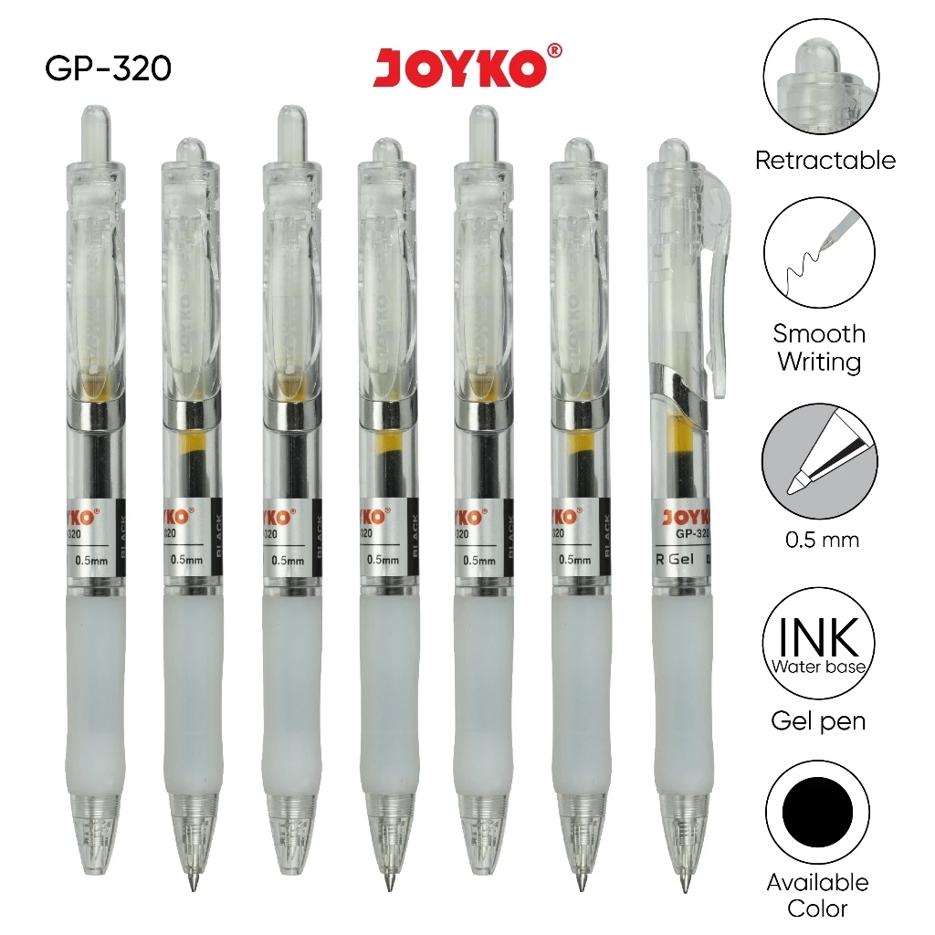 

Gel Pen Pulpen Pena Joyko GP-320 R Gel 0.5 mm (1PACK)