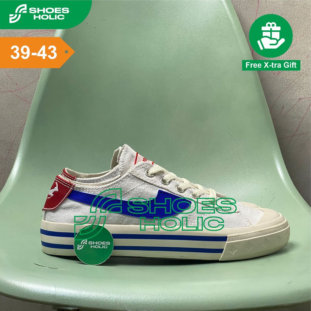 Sepatu Pria Compass Retrograde | Sneakers Compas Gazelle White Blue/Black White/Cream/Black Gum | Sp