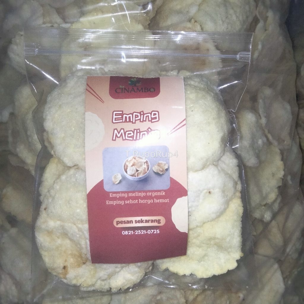 

(1kg) Emping Melinjo Matang Organik Renyah Gurih – Siap Santap! merek cinambo asli dari banten