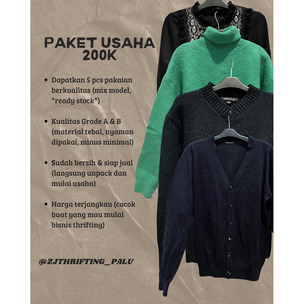 PAKET USAHA THRIFTING