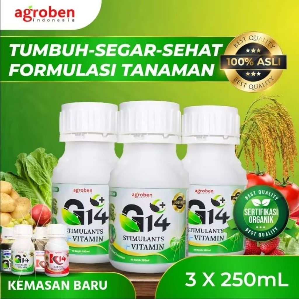 (Official) G14 Pupuk Organik Cair (Paket 3 botol)