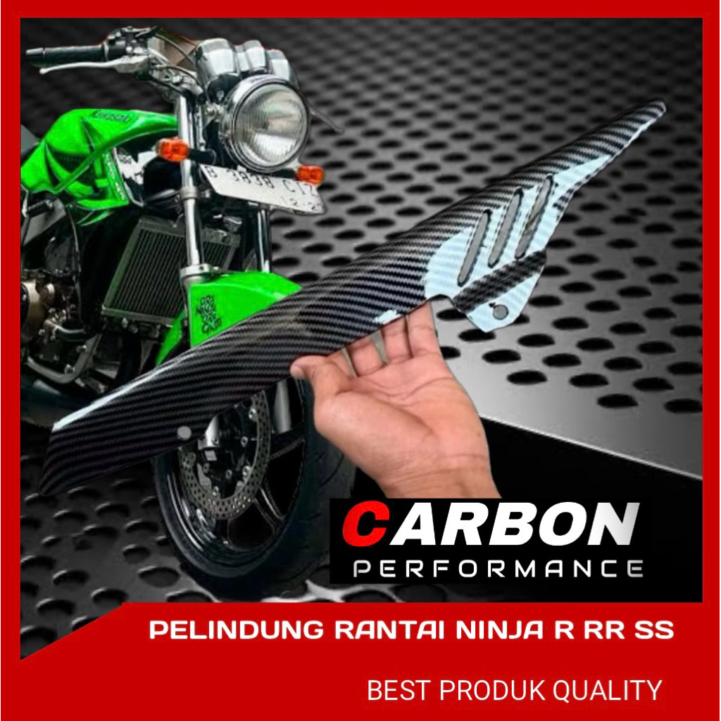 COVER TUTUP RANTAI NINJA R RR SS FULL CARBON tutup rante ninja rr carbon tutup rante ninja r carbon 