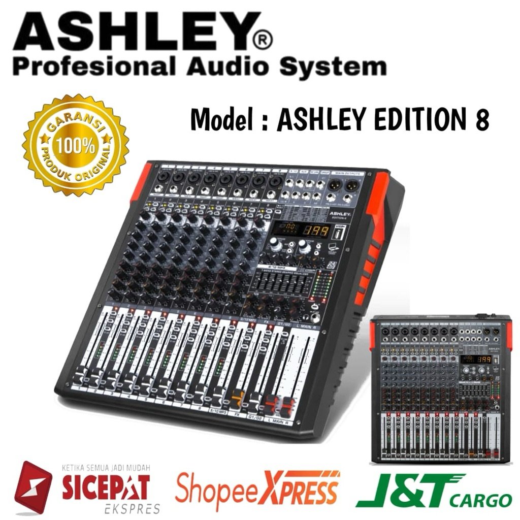 Mixer Ashley Edition 8 Original Mixer Ashley 8 Channel Bluetooth usb