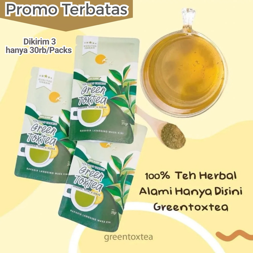 

DIKIRIM 3 dapatkan POTONGAN ONGKIR 40RB GREENTOXTEA TEH DETOX PELANGSING BERGARANSI