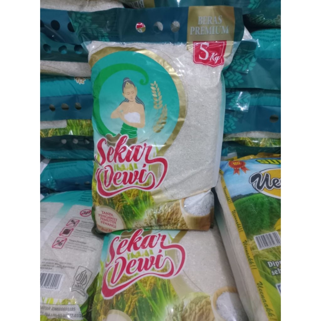 

Beras Sekar Dewi kemasan 5 kg 2 pcs