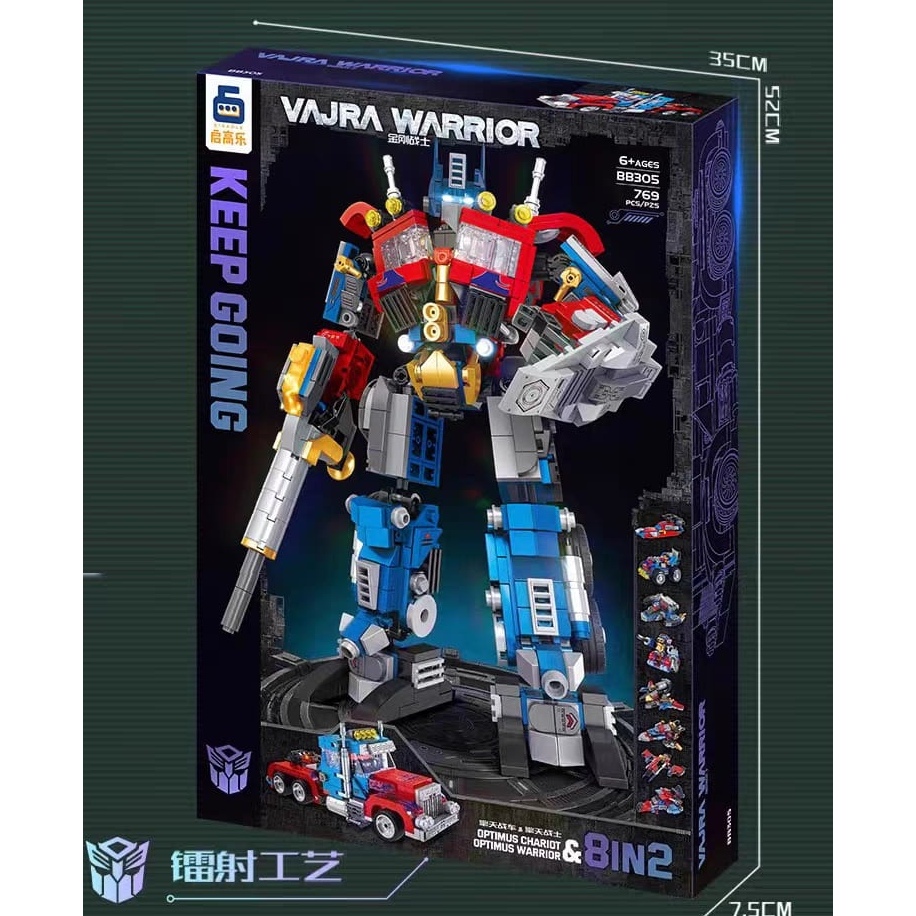 Bricks robot KEEP GOING optimus prime dan bumblebee transformer LeGo mainan pasang pasang