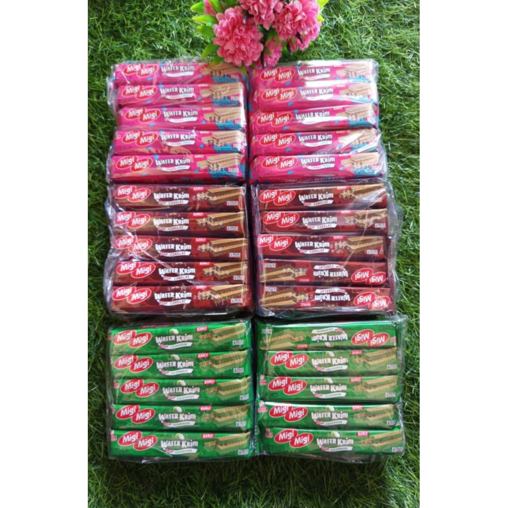 

Migi - Migi wafer cream | 1 pack isi 10 pcs | Camilan atau snack manis.