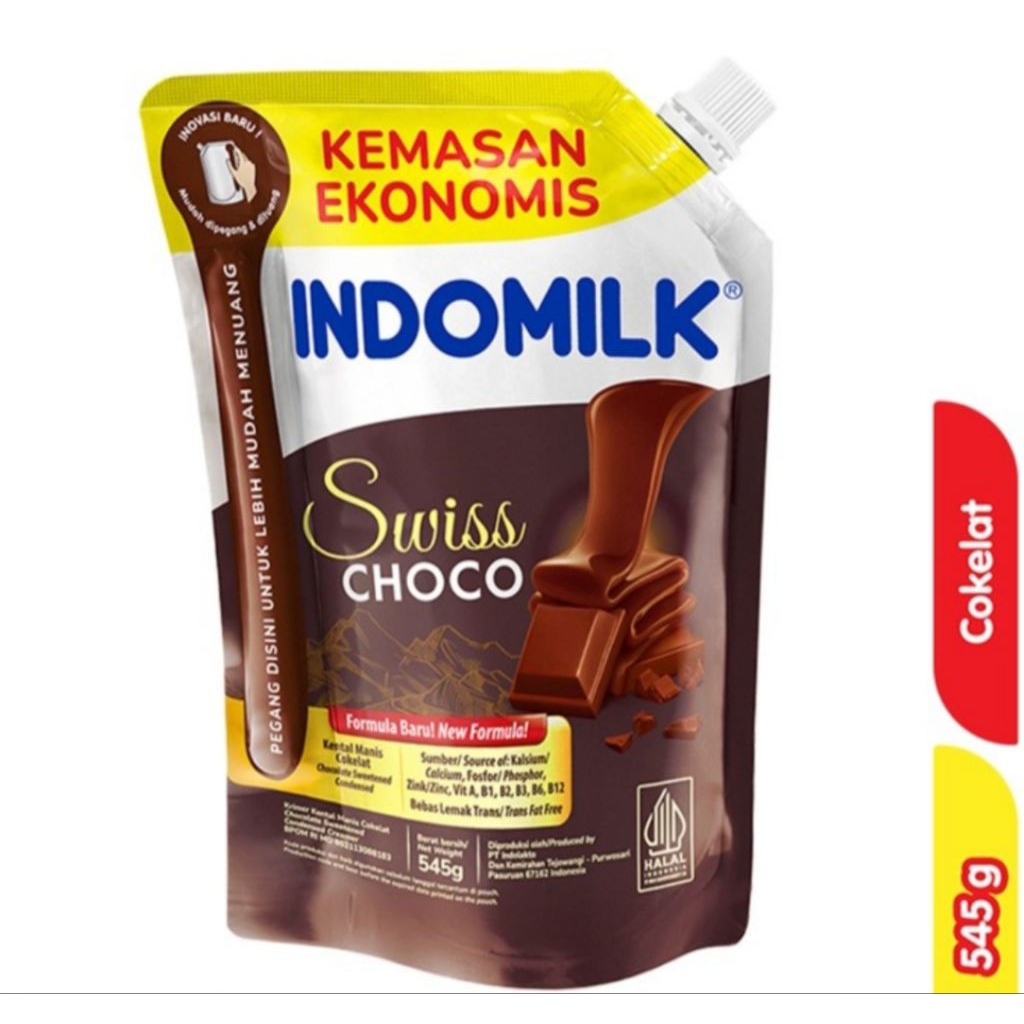 

Indomilk krimer susu kental manis coklat pouch 545gr