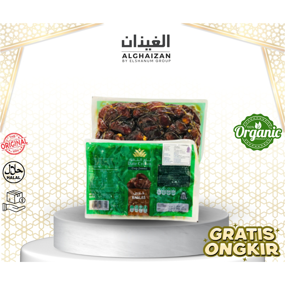 

KURMA DATE CROWN KHALAS THERMO VACUM BAG 250GR / DC KHOLAS VACUM / KURMA MURAH COD