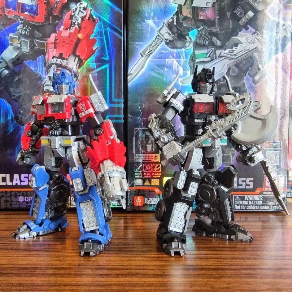BLOKEES OPTIMUS PRIME + NEMESIS PRIME SET FIGURE ROBOT TRANSFORMERS