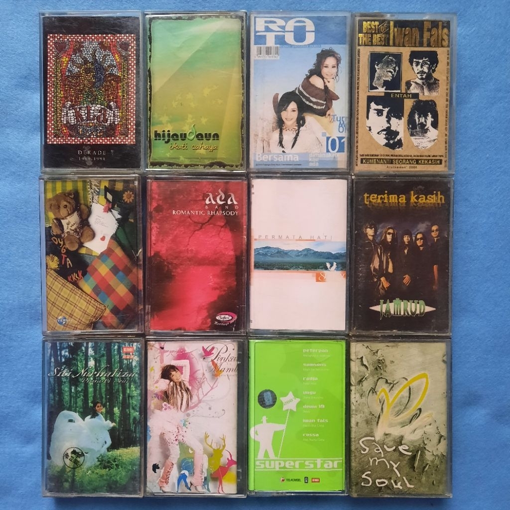 Kaset pita Padi Hijau Daun Dygta Kla Project dll