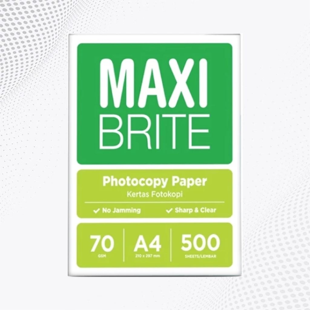 

maxi brite kertas A4 / F4 70gsm