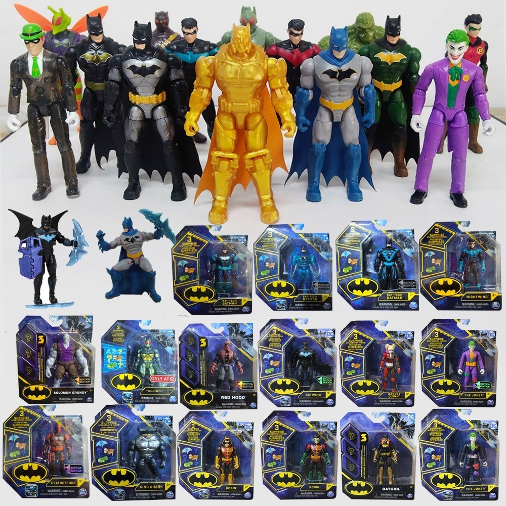 Spin Master Action Figure DC BATMAN ROBIN JOKER  4 inch Original