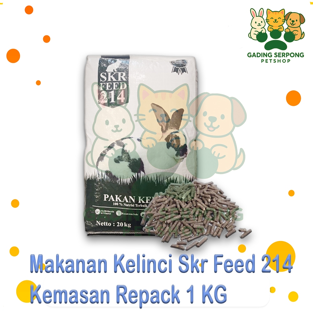 pelet skr 214 1 kg makanan pakan kelinci skr214 1 kg