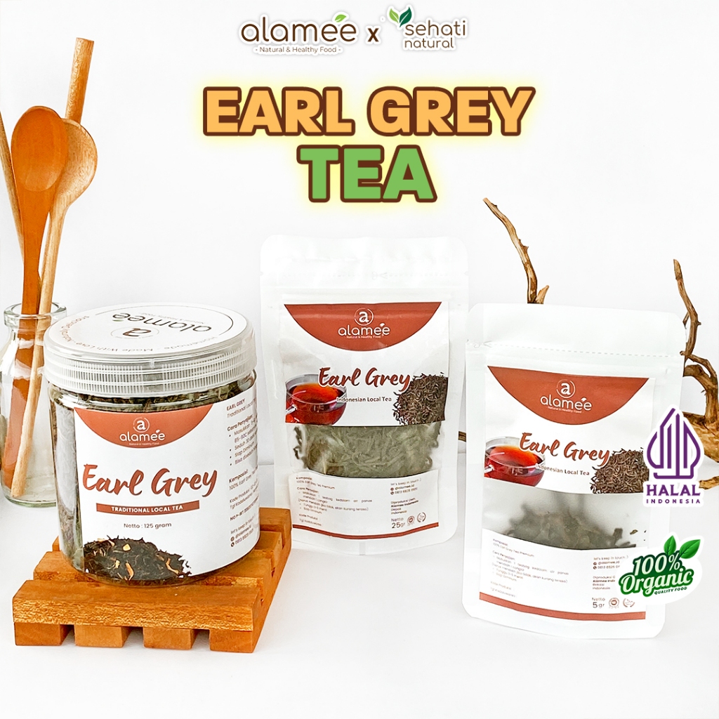 

ALAMEE Teh Grey Tea Teh Herbal Tradisional Indonesia Alami Sehat Asli Organik Organic 25 Gr