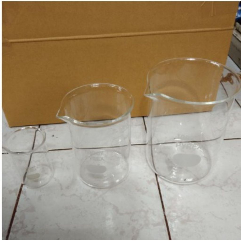beaker glass 50ml pyrex
