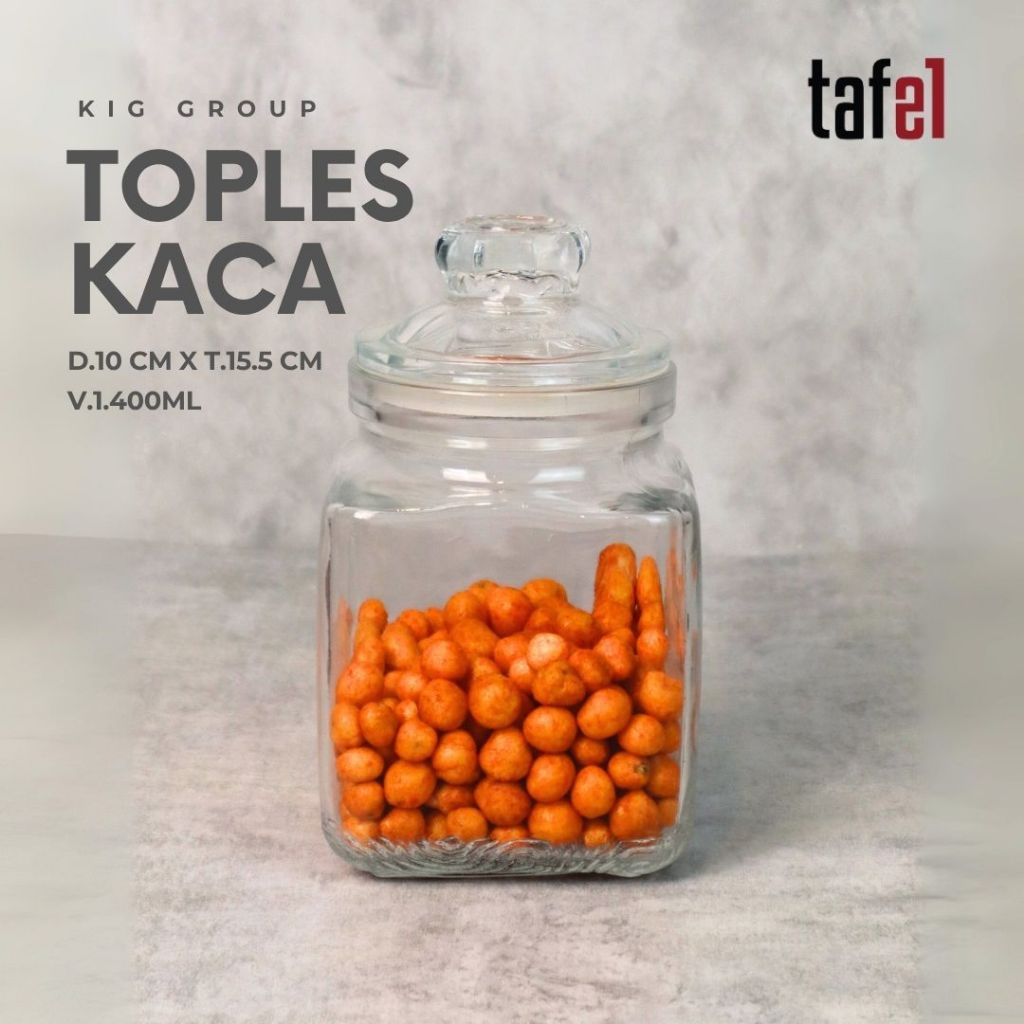 Toples Kaca Kedap Udara 1400 ml