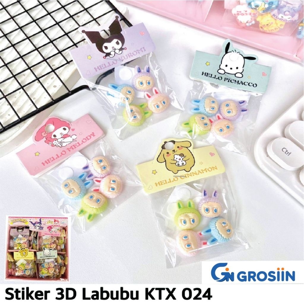 

GROSIIN | STICKER 3D LABUBU KTX 024