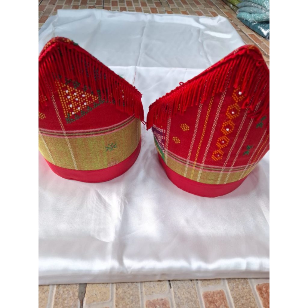 Topi Adat Batak Toba motif +Sadum ada mata