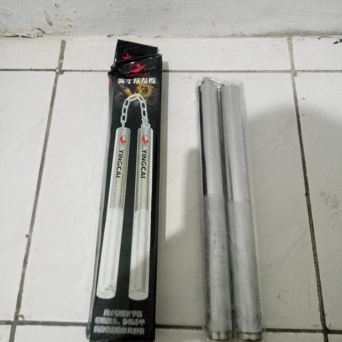 Double Stick / Nunchaku Besi - Dpt disambung Jadi BATON MODEL PANJANG
