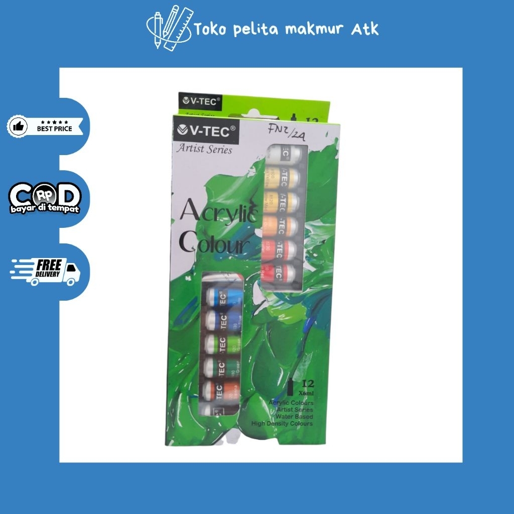 

CAT ACRYLIC V-TEC 12 WARNA