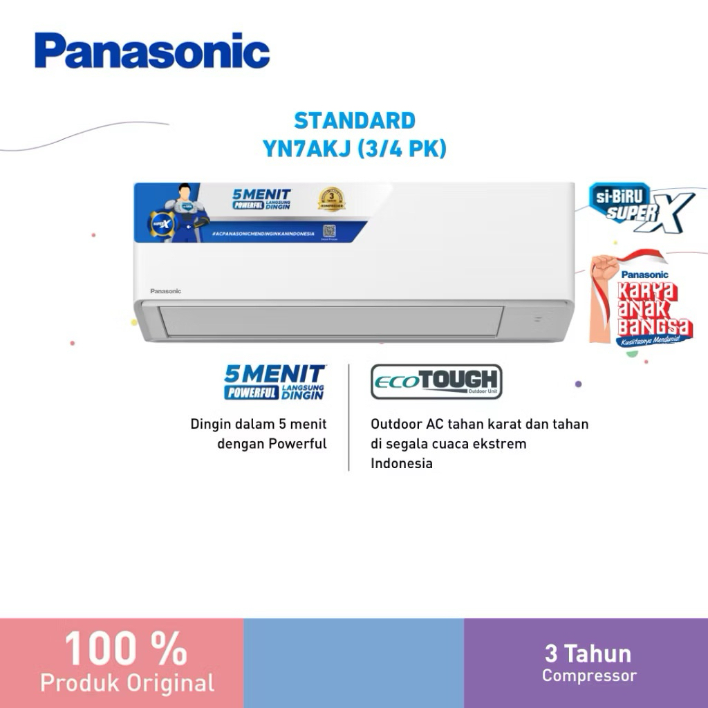 AC PANASONIC 3/4 PK CS/CU-YN7WKJ STANDARD SPLIT