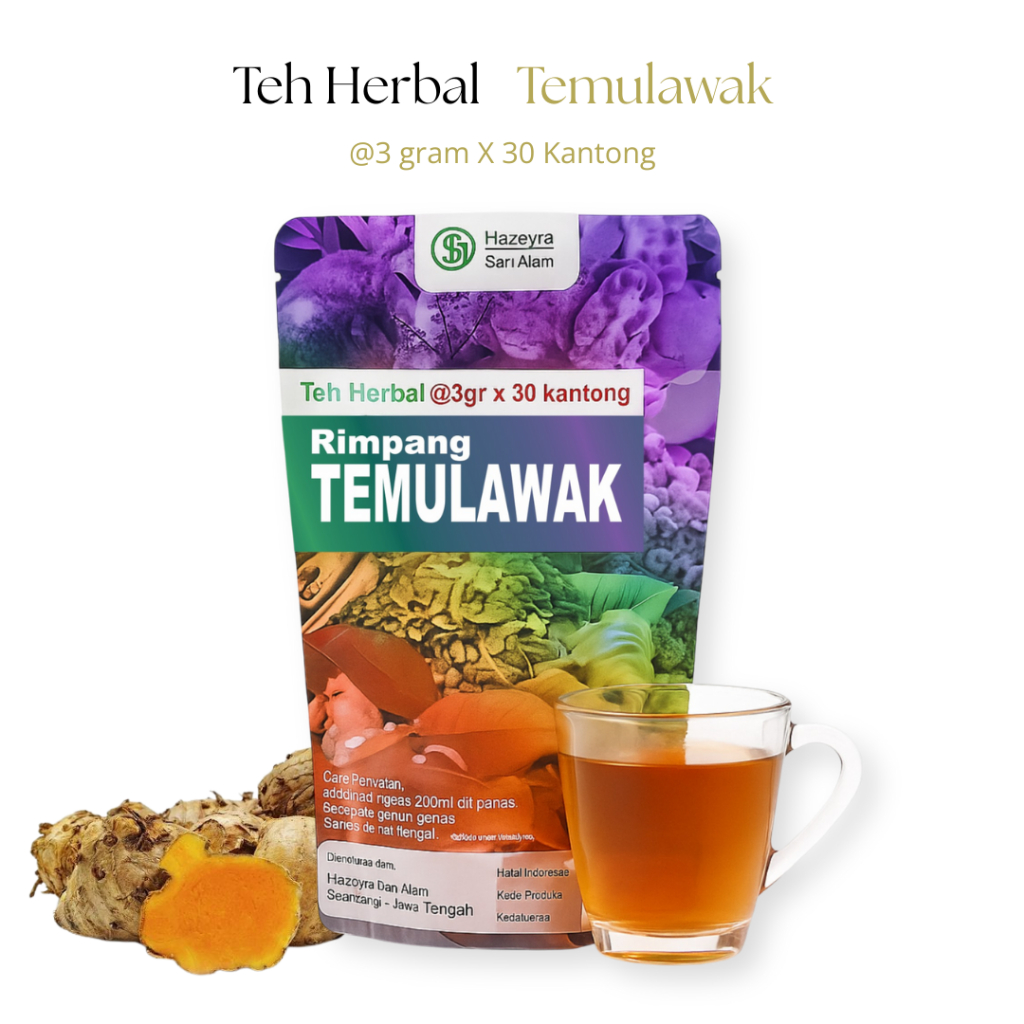 

Teh herbal rimpang temulawak isi 30pcs