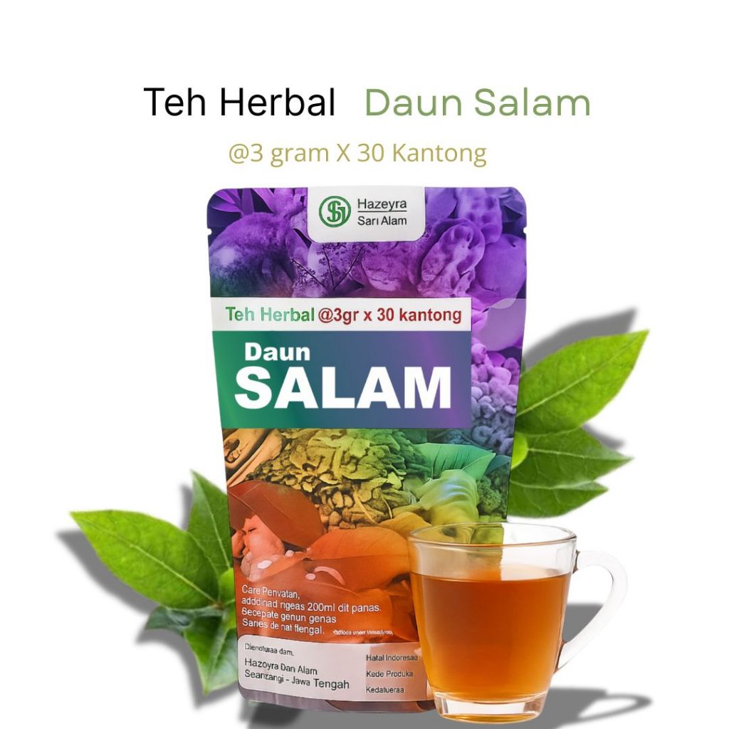 

teh herbal daun salam isi 30pcs