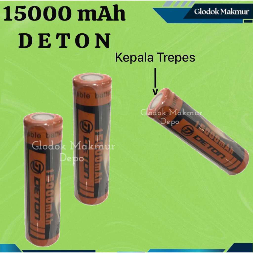BATU BATERAI NICD RECHARGEABLE SENTER DETON 18650 4,2VOLT 15000MAH