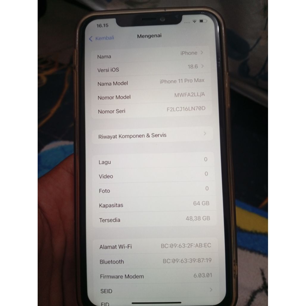 Iphone 11 Pro Max 64GB Bekas