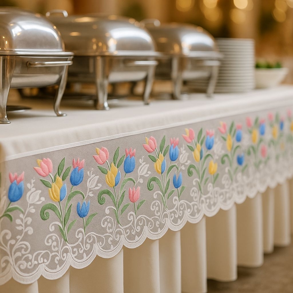 Poni vitrage 2179 print/ VITRAGE/ TIRAI/ PONI TIRAI/ PINGGIRAN MEJA PRASMANAN bahan renda poliester 