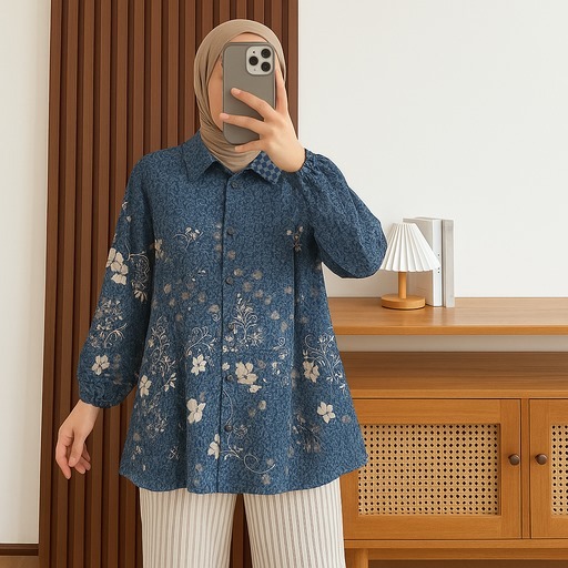 Atasan Tunik Woman Tunic Muslimah Viral Terjamin Terlaris Cocok Untuk Acara Kasual Baju Wanita Styli