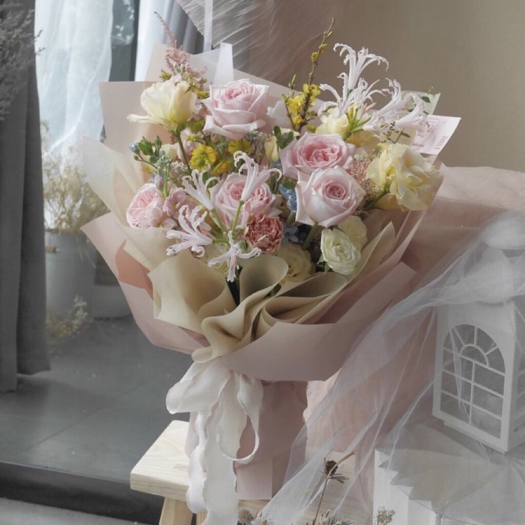 

[1PAK/20LEMBAR] JAA Kertas Buket Bunga / Flower Wrapping Paper Cellophane