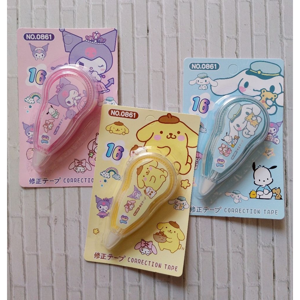 

CORRECTION ROLLER 0861 SANRIO (3.5M) / TIP-X KERTAS CINNAMOROLL