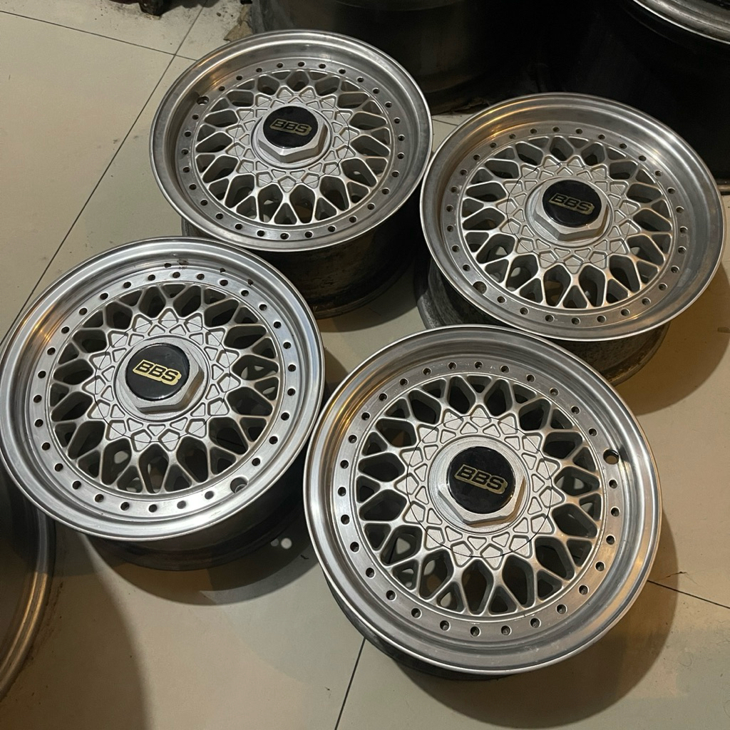 Velg Original BBS RS Ring 13. Made in Germany. Lebar 6. Et 28. Pcd 4x100. For Wuling EV, Karimun, St