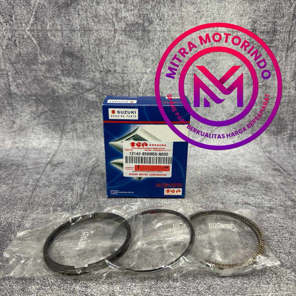 Ring Piston/Ring seher Set Suzuki Ertiga (K14B) /Honda Jazz IDSI / Vtec STD-0.50 (1set) 12140-B58M50