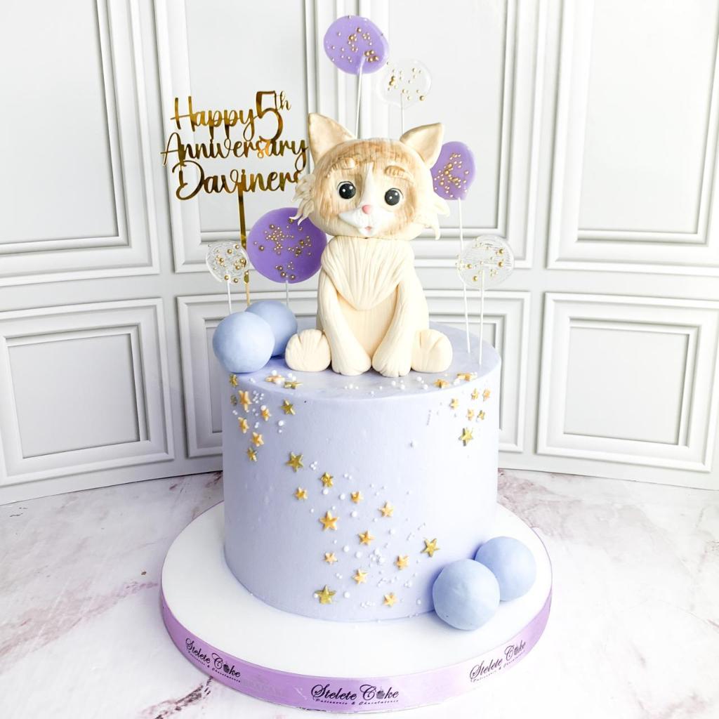 

Kue Ulang Tahun/Birthday Cake/Kue Ultah Tema Kucing/Cat Cake Birthday/Kue Cake Kucing