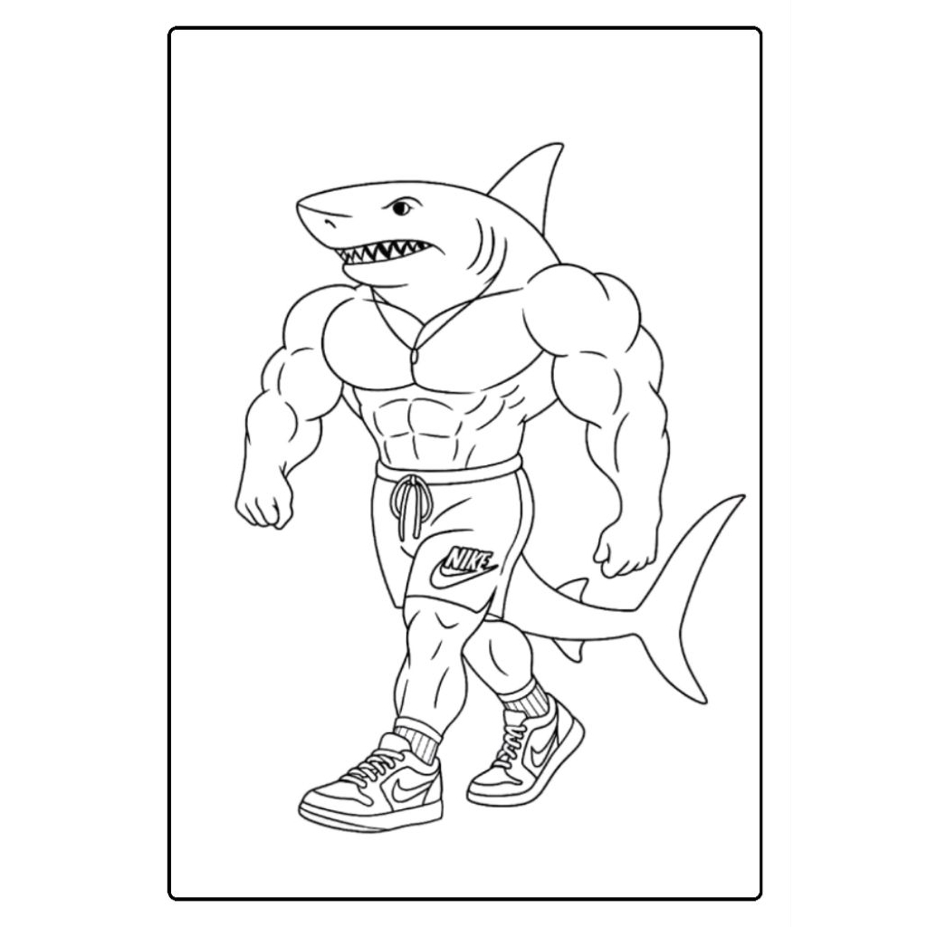 

kertas mewarnai A5 seri Anomali tung tung sahur isi 10 lembar