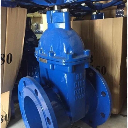 Resilient Gate Valve Cast Iron 12" Inch PN16 DN300 / Gate Valve Resilient PN16 Flange