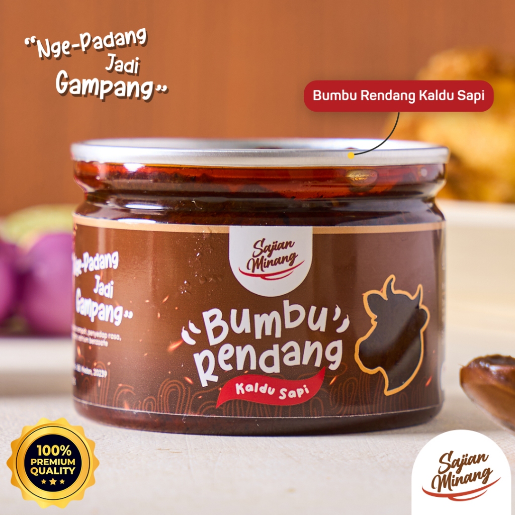 

Sajian Minang - Bumbu Rendang Sapi asli Minang siap pakai