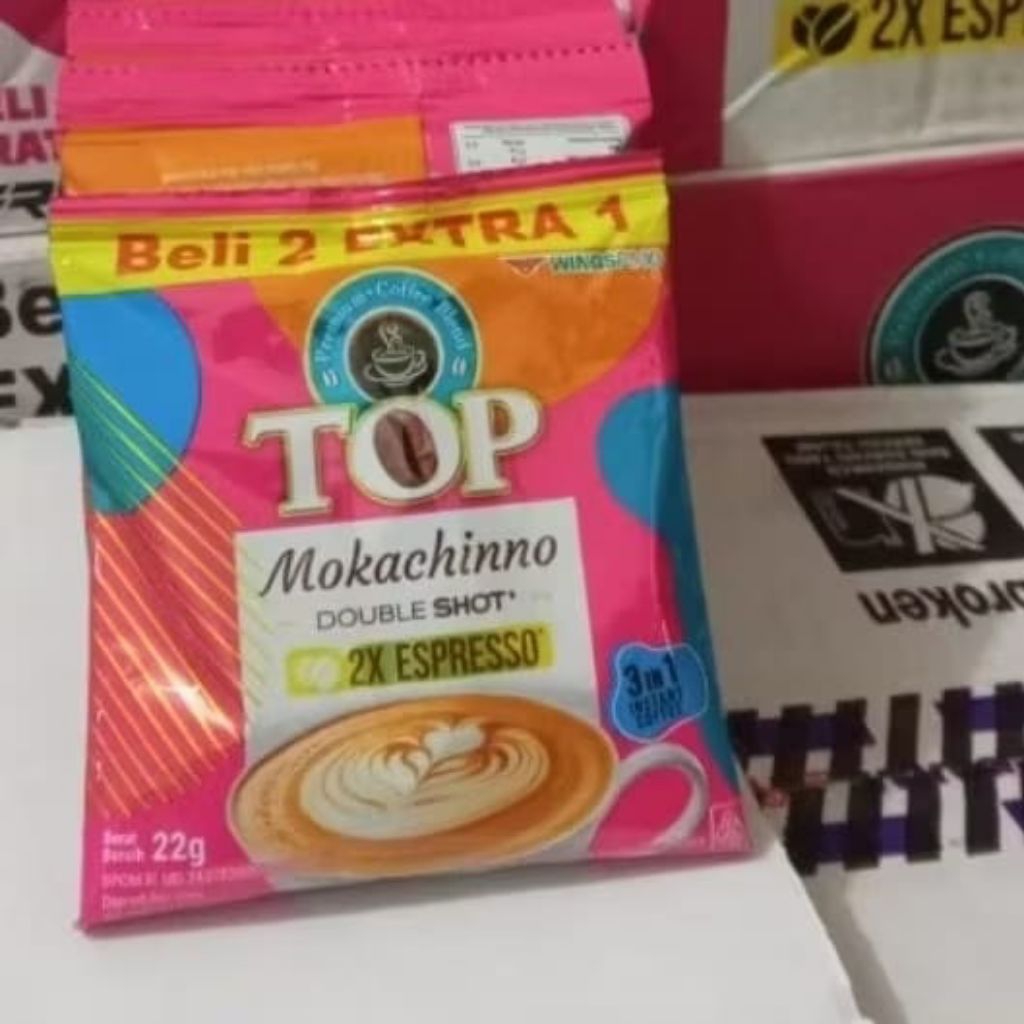 

Top kopi Mokachino isi 6 +3 = 9pcs