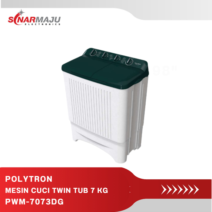 MESIN CUCI 2 TABUNG POLYTRON 7 KG TWIN TUB PWM-7073DG/PWM-7073DB
