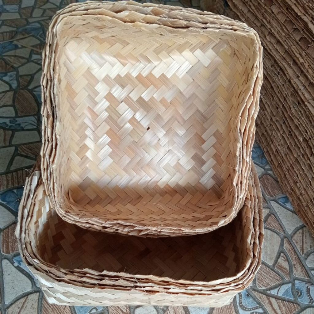 Besek Bambu 22x22 Besek Nasi Dll