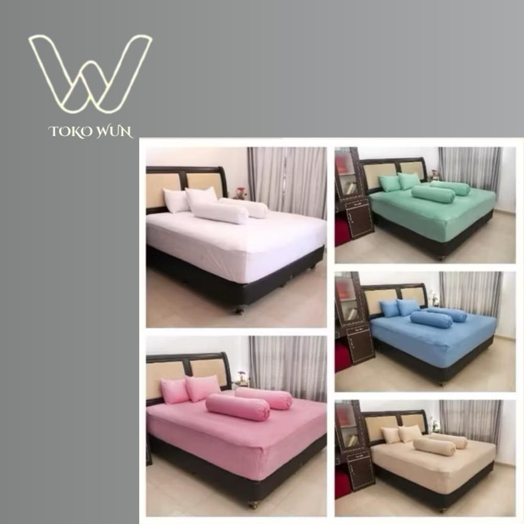 seprei kasur polos katun